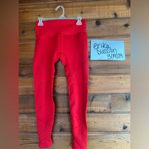 Alphalete Red Revival Leggings